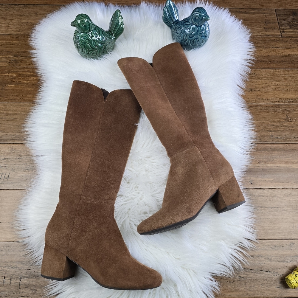 Cole Haan Denise Suede Leather Knee High Boots Size 9